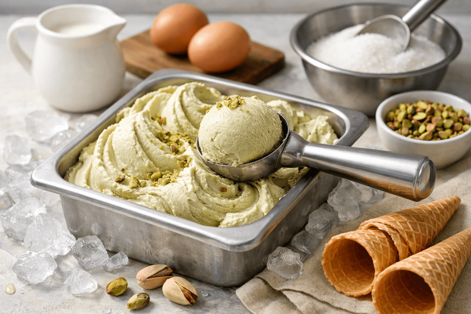 Kem cũng biết lạnh? Gelato cần nhiệt độ phù hợp để giữ độ mịn và dễ múc — Baby Boss